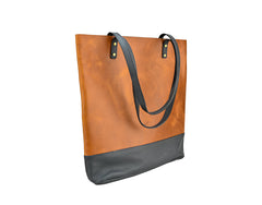 Wax Leather Tote Bag