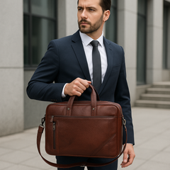 Men's Genuine Leather Office Bag