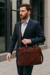 Men's Genuine Leather Office Bag