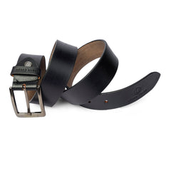 Men's Formal Black Leather Belt