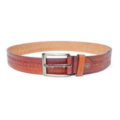 Men's Genuine Leather Textured Belt