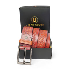 Men's Genuine Leather Textured Belt