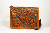 Hand-Tooled Genuine Leather Ladies Handbag – Timeless Craft, Modern Elegance