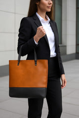 Wax Leather Tote Bag