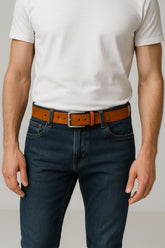 Men's Genuine Leather brown Belt