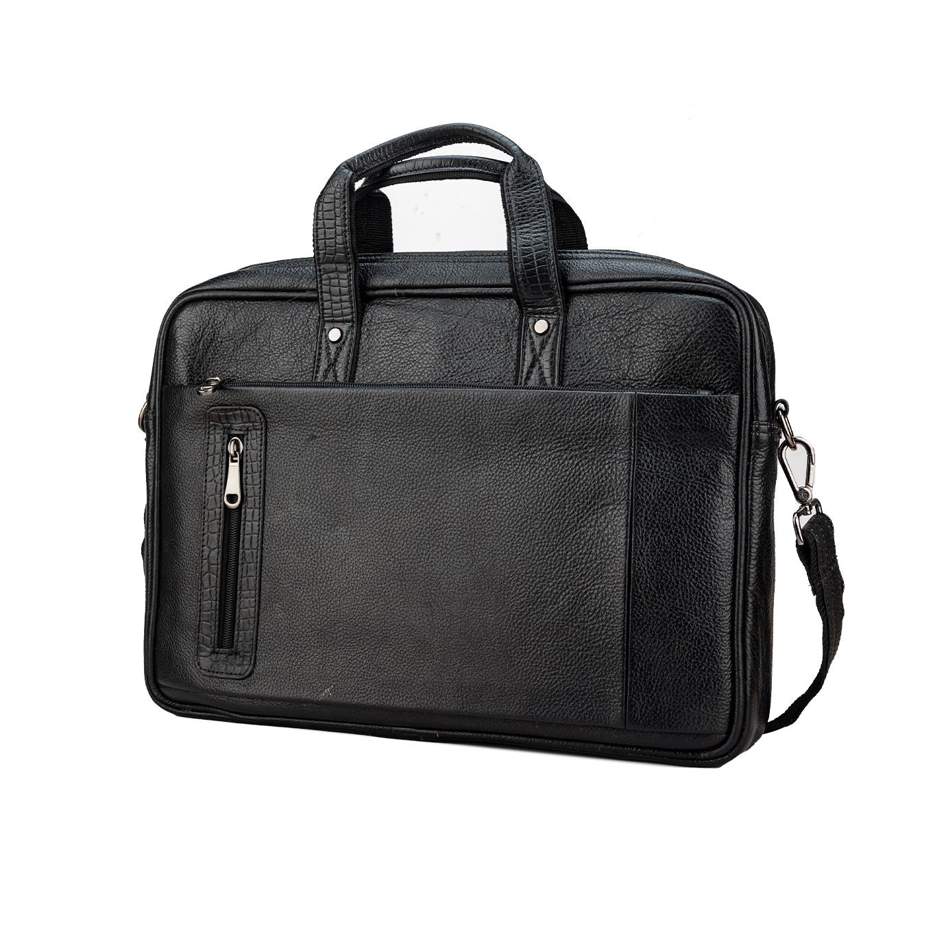 Black Genuine Leather Office