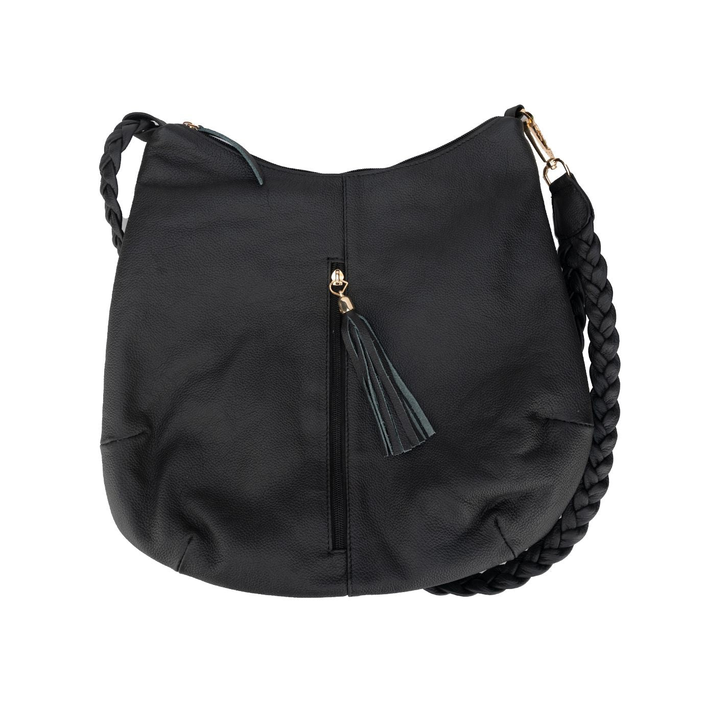 Leather Hobo Tote Bag