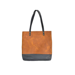 Wax Leather Tote Bag