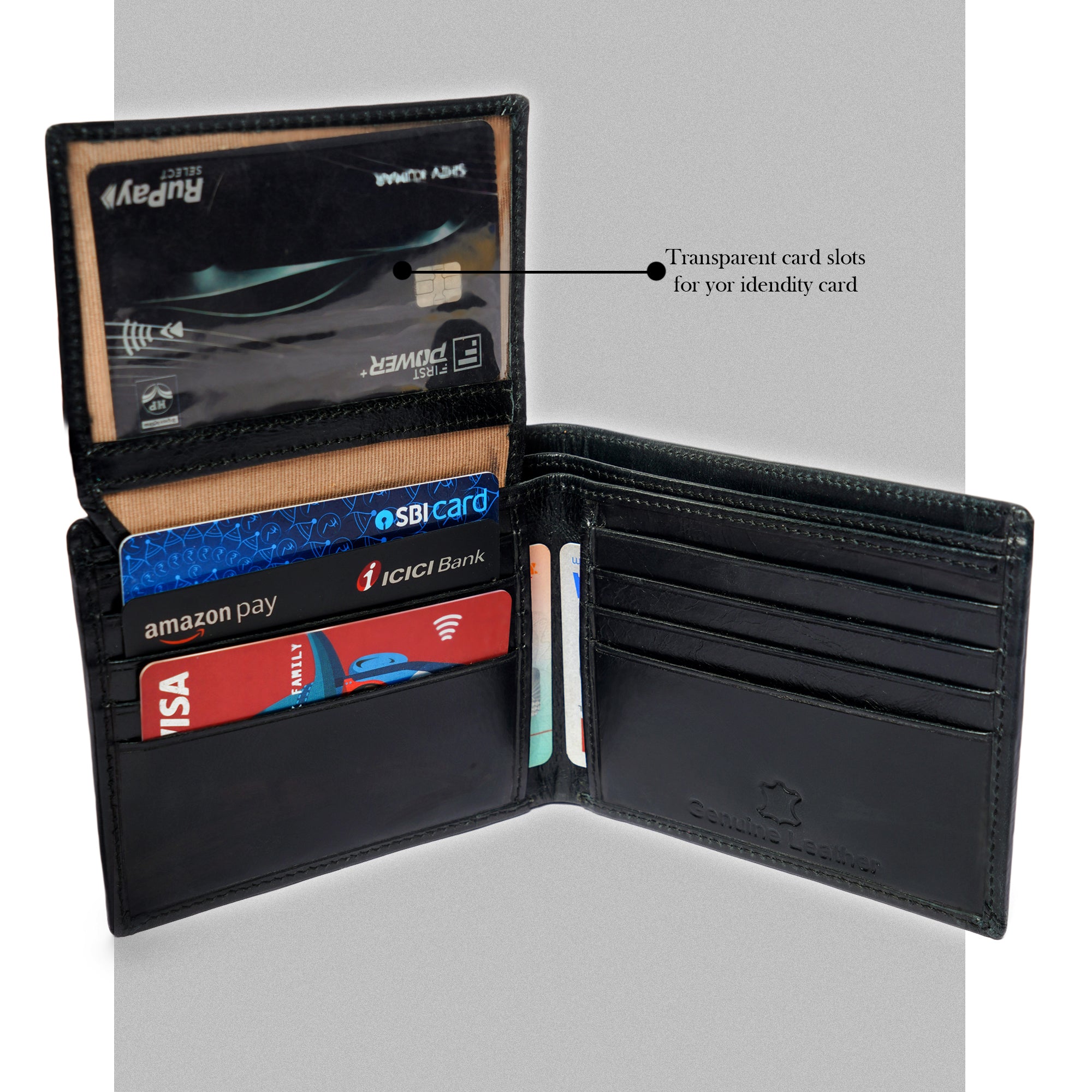 Genuine LeatherBlack Wallet