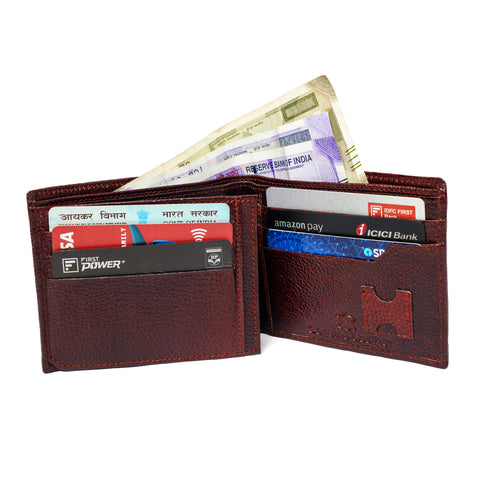 Men's Genuine Leather Brown Wallet
