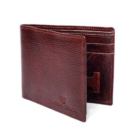 Men's Genuine Leather Brown Wallet