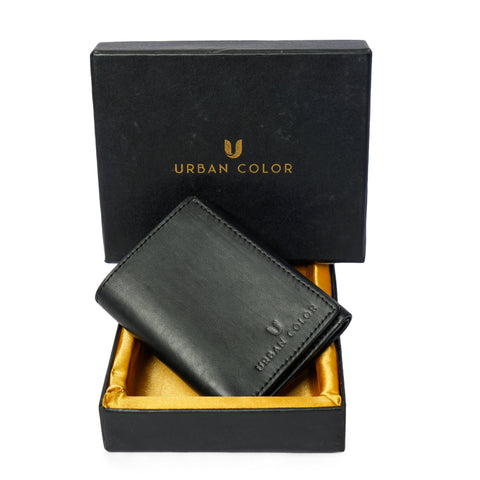 Genuine Leather 3 Fold Wallet