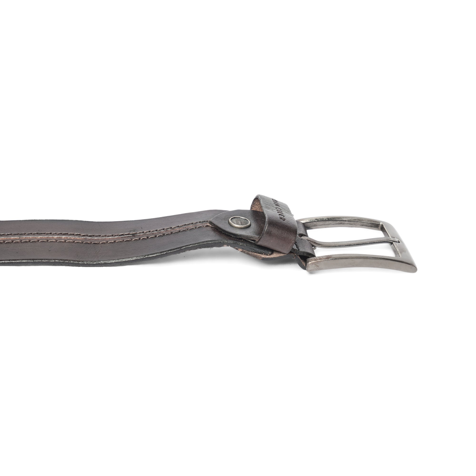 Men's Genuine Leather Dark Brown Belt