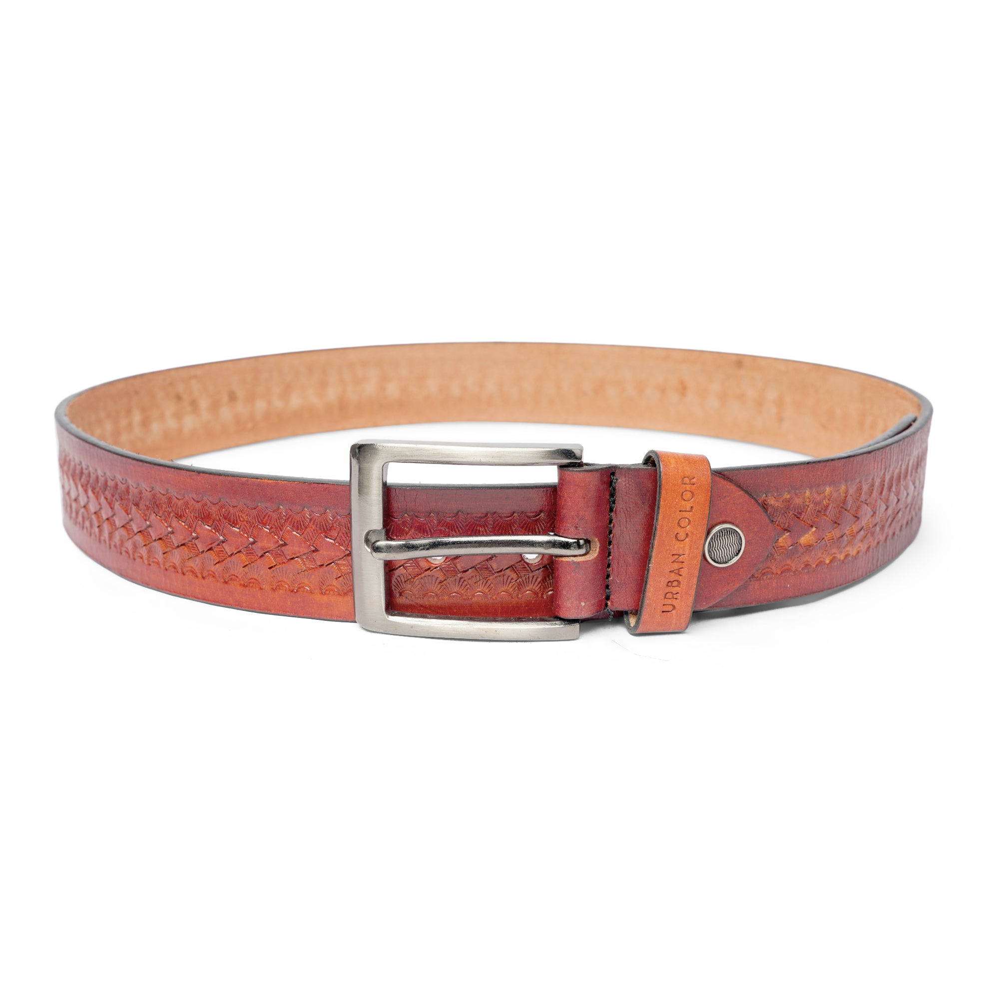 Men's Genuine Leather Textured Belt