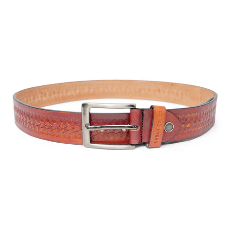 Men's Genuine Leather Textured Belt