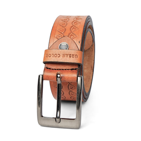 Men' Genuine Leather Brown Belt