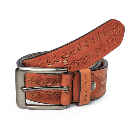 Men' Genuine Leather Brown Belt