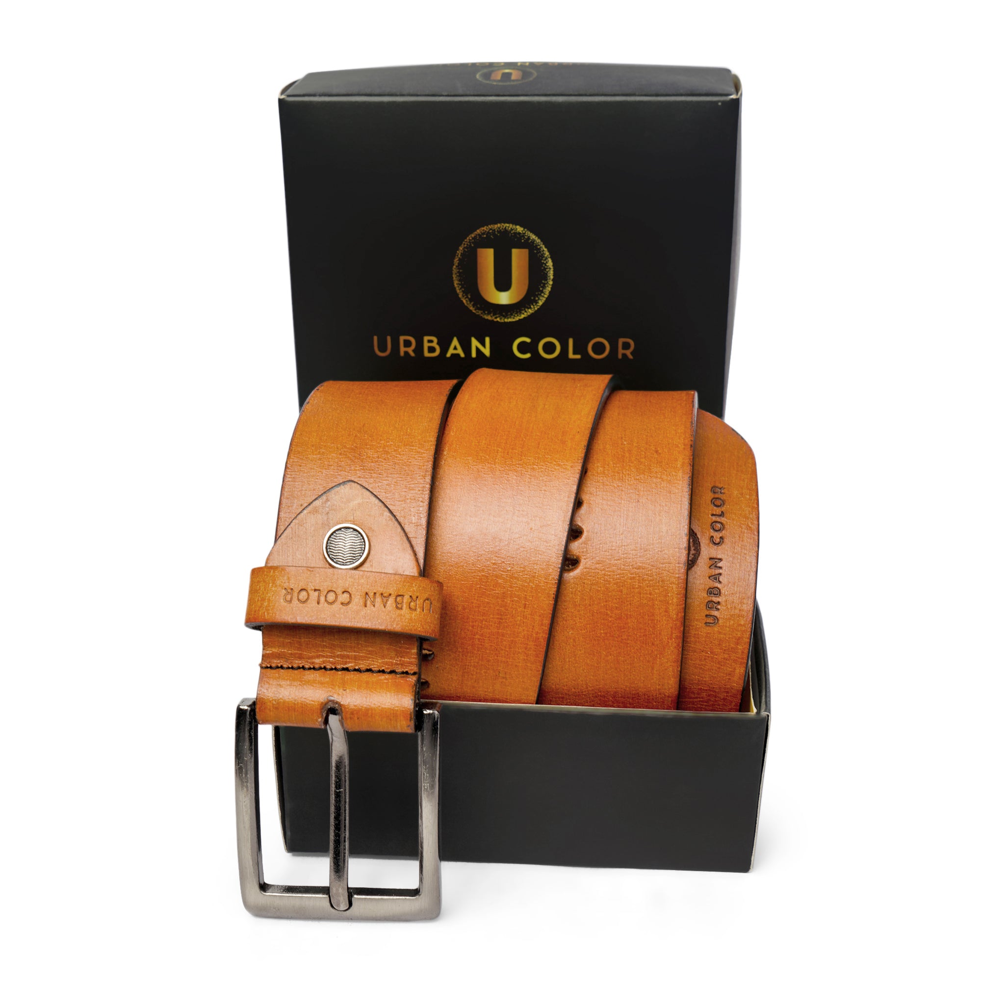 Men's Genuine Leather brown Belt