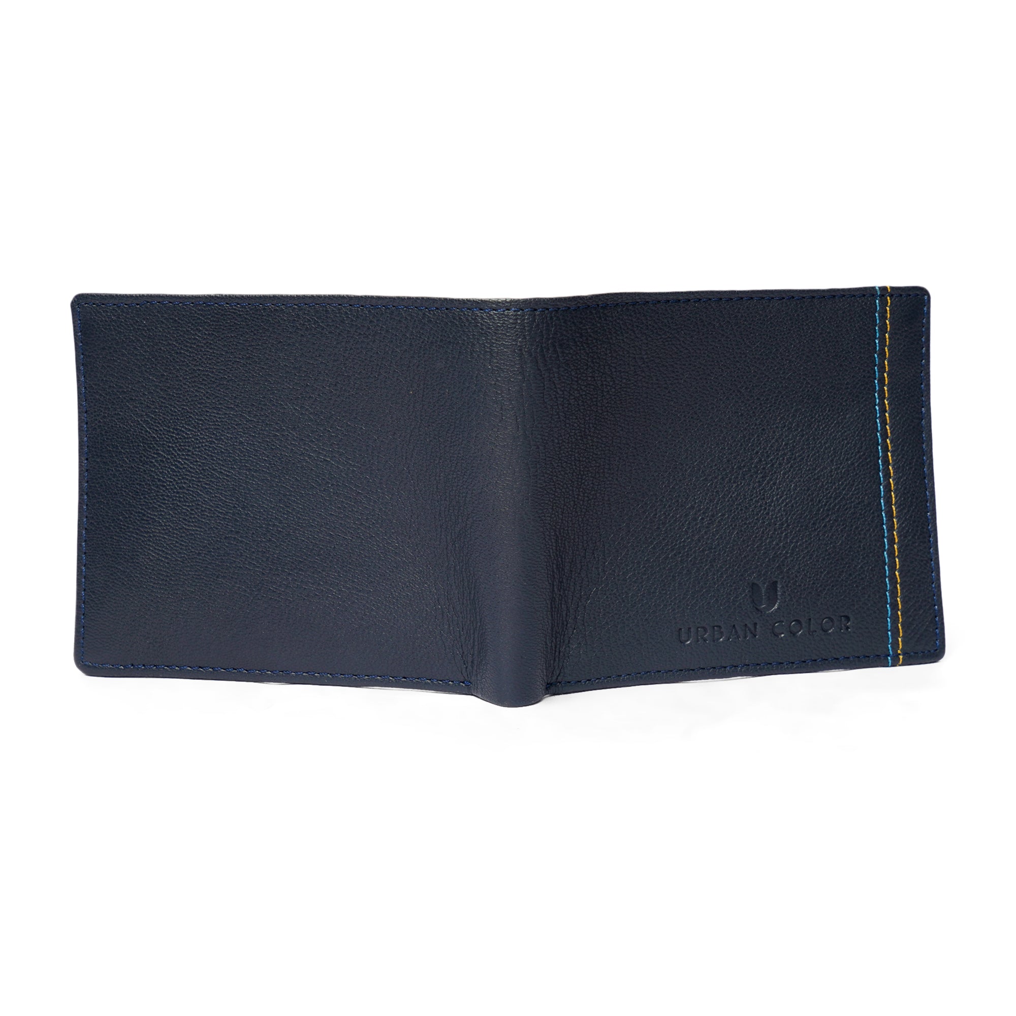Men's Navy Leather Wallet