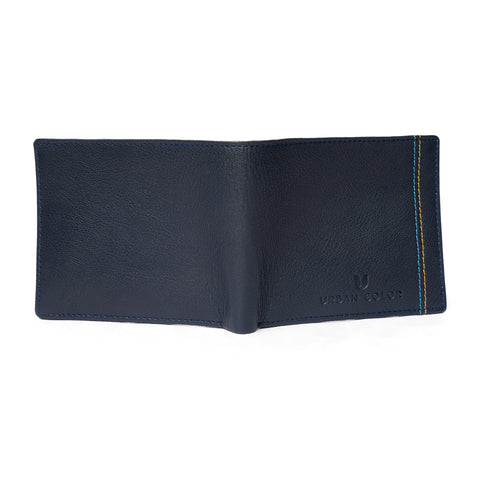 Men's Navy Leather Wallet