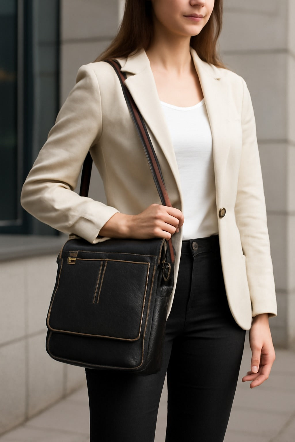 Genuine Leather Sling Bag