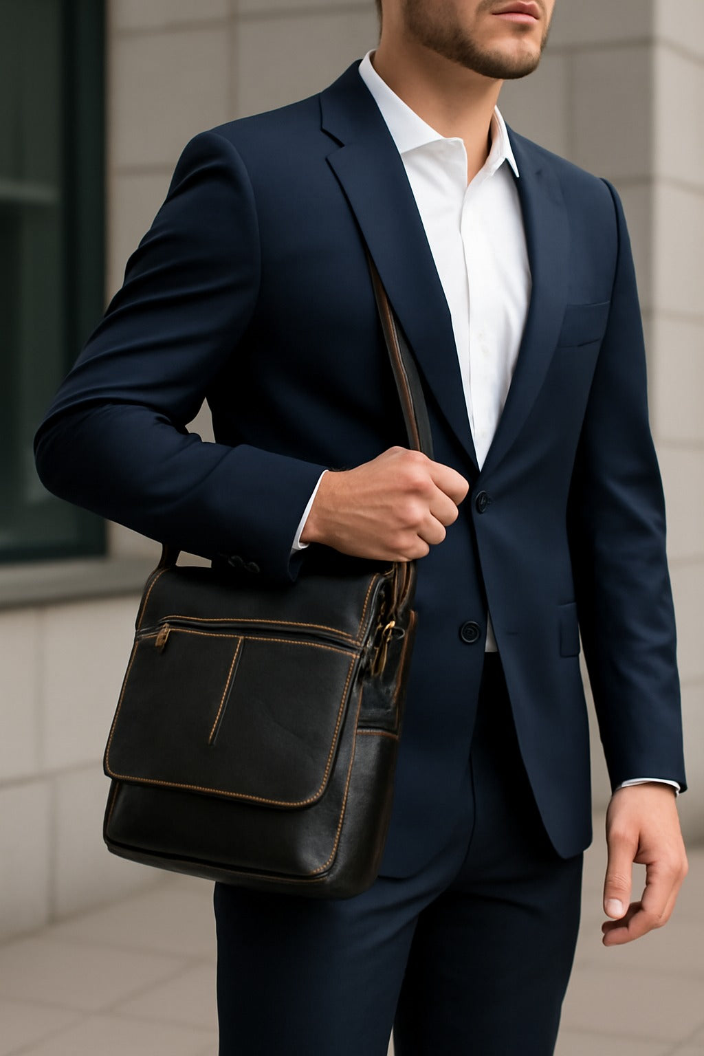 Genuine Leather Sling Bag
