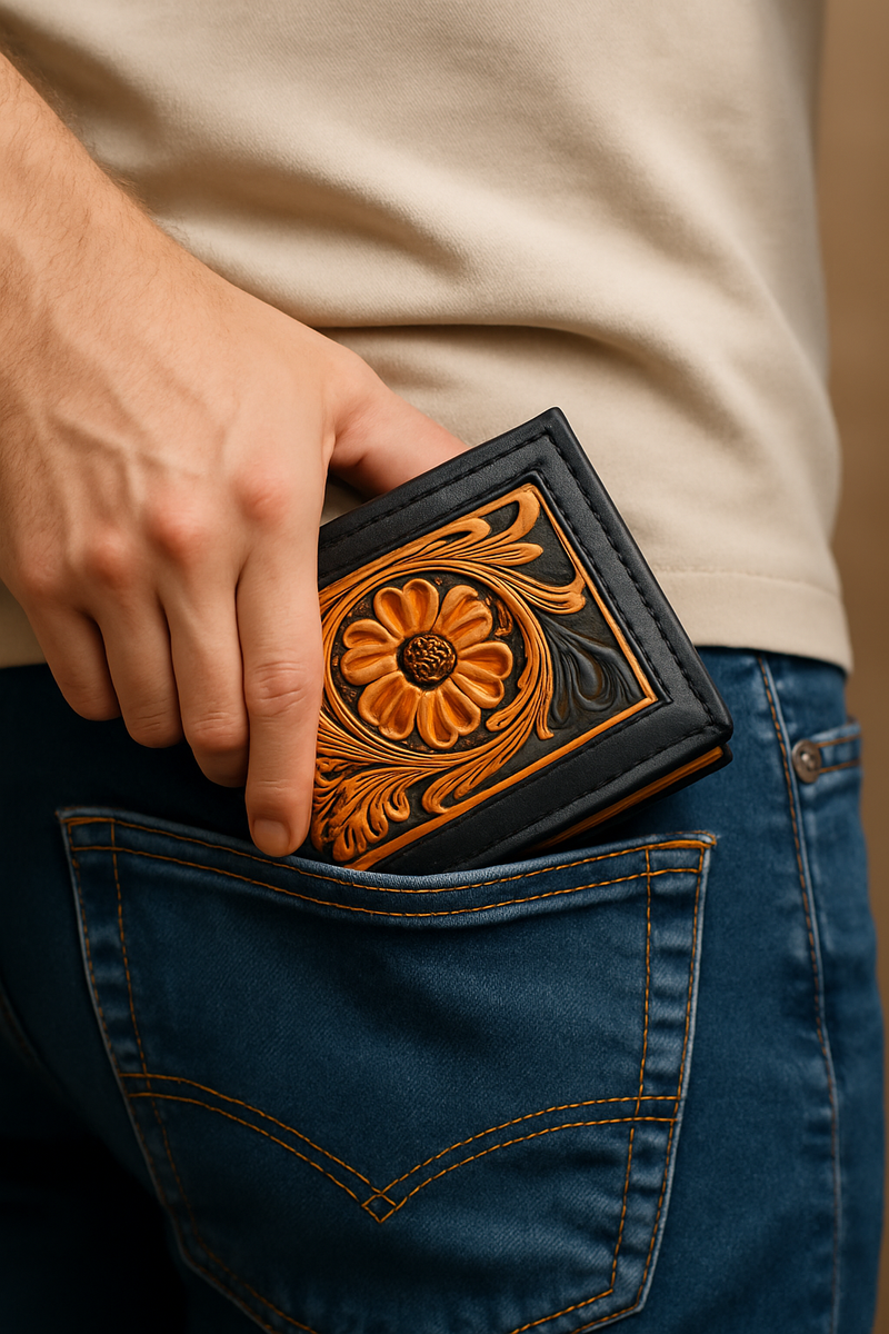 Genuine Leather Men's Wallet Hand Crafted