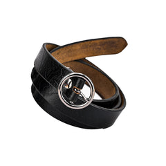 Women's Round Leather Belt