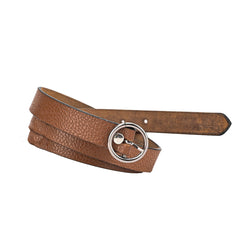 Metal Accent Leather Belt